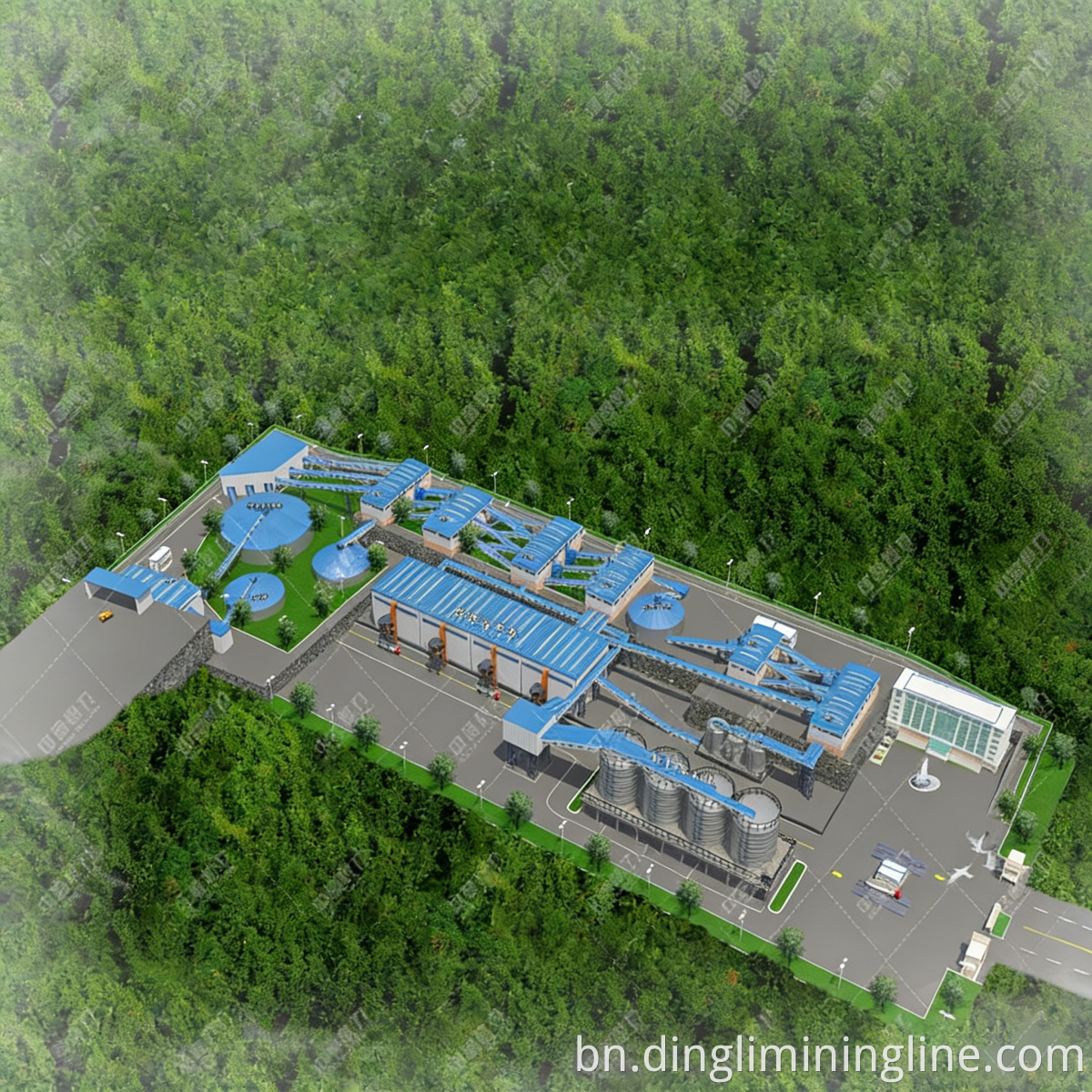 Integrated Screening Stone Production Line